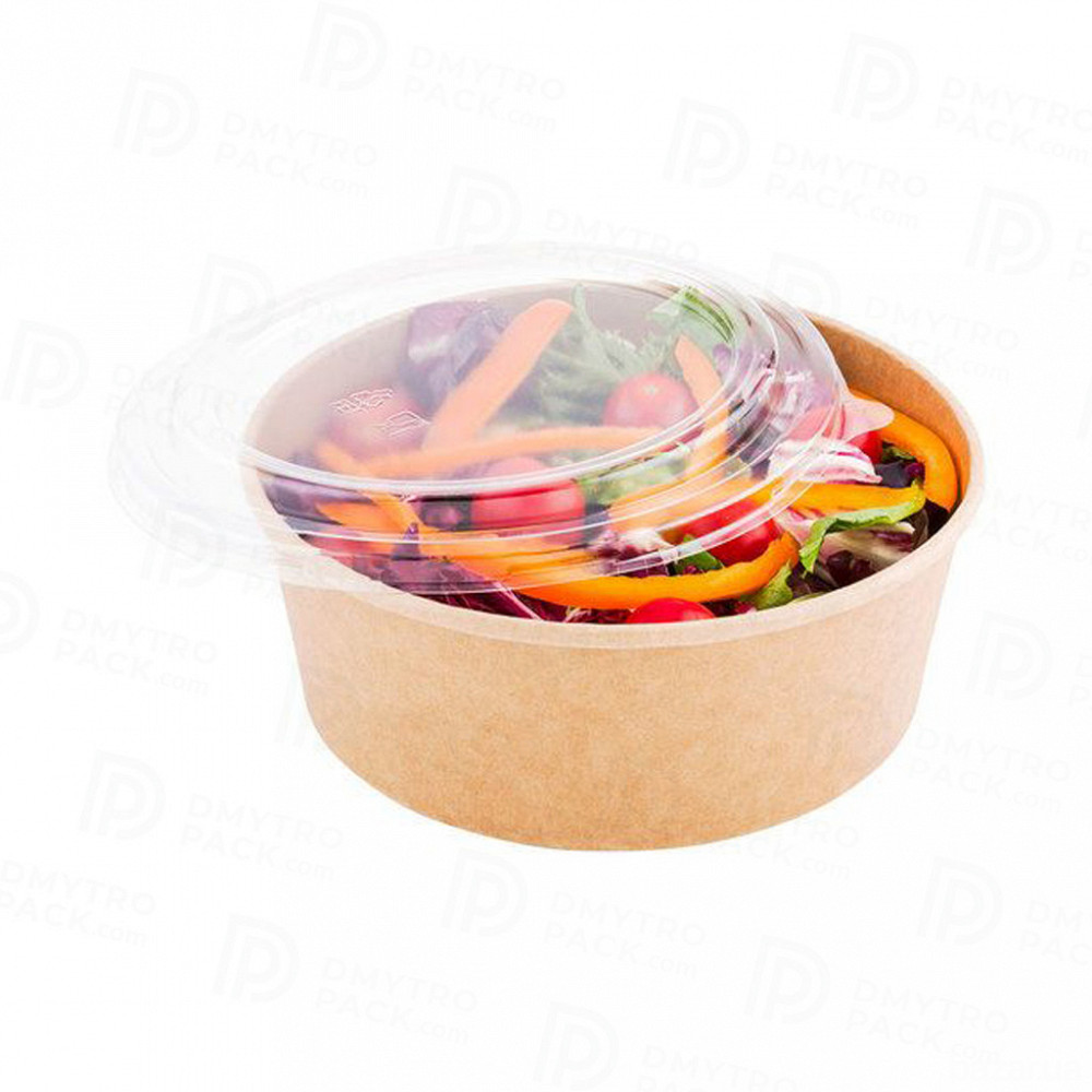 Контейнер 1100 мл салатник с пластиковой крышкой Херсон - зображення 3