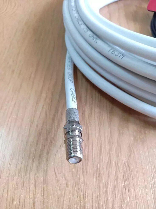 Комплект кабеля для пассивного ретранслятора с F-female (мама) разъемом 10 м Дніпро - зображення 2