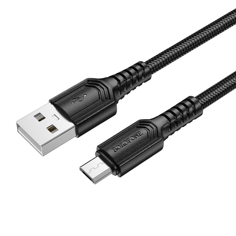 Дата кабель Borofone BX116 Certain USB to MicroUSB 2.4A (1m) Херсон - изображение 2
