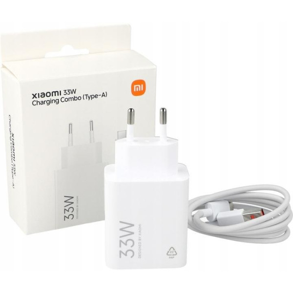 Мережевий зарядний пристрій Xiaomi Mi 33W Charging Combo (Type-A)  + cable Type-C White (BHR9956EU)  Харків - зображення 4