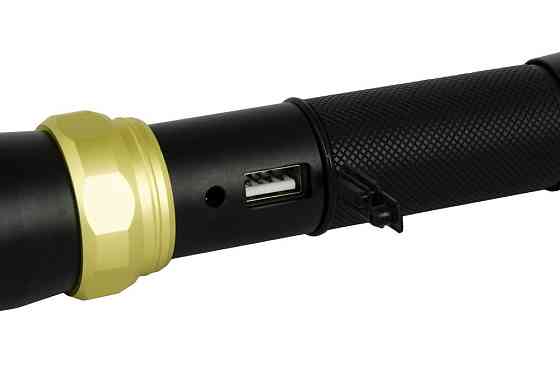 Фонарь WERTVOLL 3 режима LED IP44 Li-ion 2000 mAh/t 7000 K/240 lum powerbank AL 168х36 мм RX-8004 Харьков