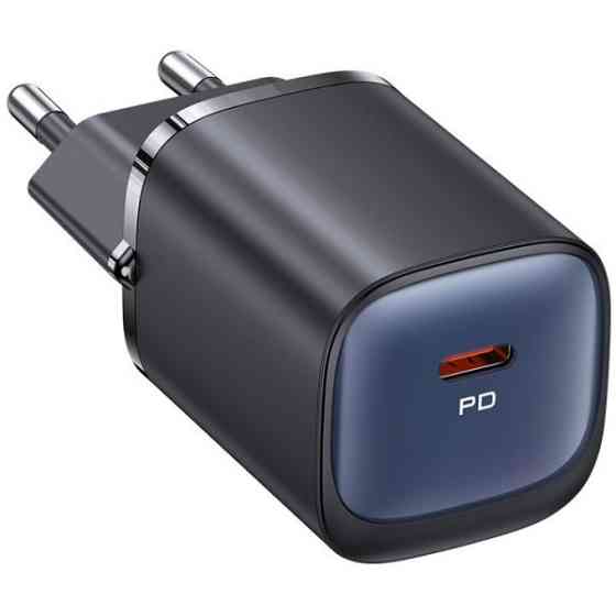 Мережевий зарядний пристрій Usams US-CC251 single USB-C PD3.0 30W 3A Black (Код товару:41148) Харків