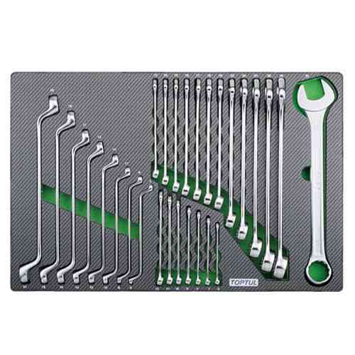 Набор ключей комбинированных и накидных 6-32мм 28ед.(в ложементе) TOPTUL GED2820 Харків