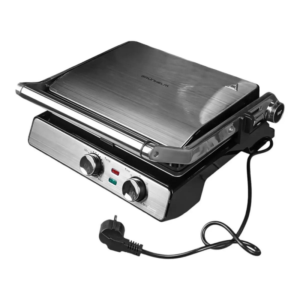 Гриль контактный Grunhelm G2010D 2200 Вт черный Киев - изображение 3