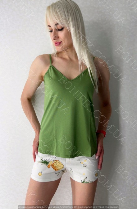 Женская пижама с шортами и майкой "Anabella" (12308) (арт. 1404) Кривий Ріг - зображення 2