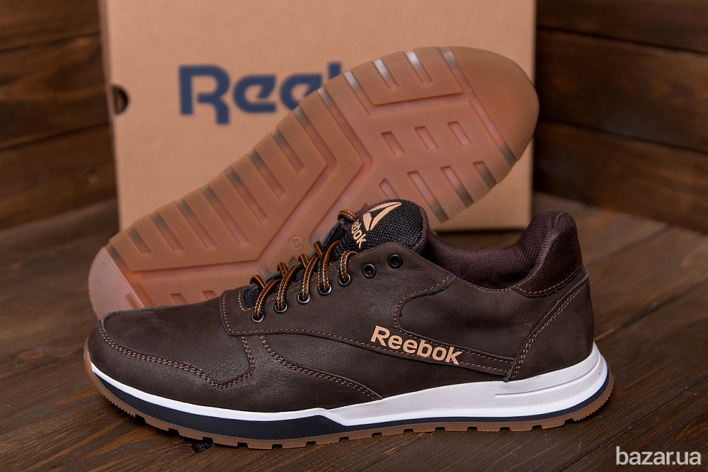 Мужские кожаные кроссовки  Rbk Classic Leather Trail Chocolate Київ - зображення 9