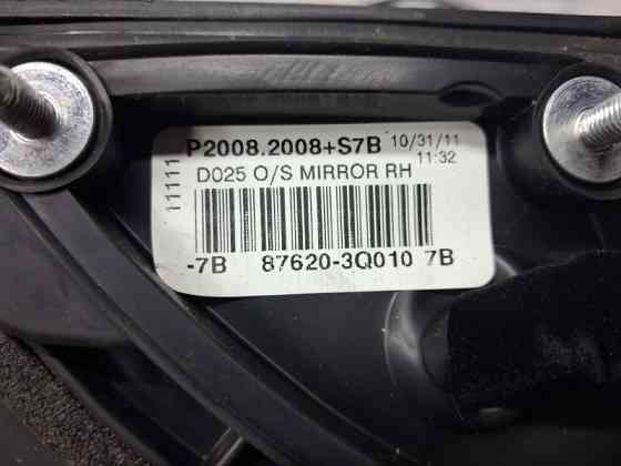 Зеркало правое Hyundai Sonata YF 2.4 БЕНЗИН G4KJ 2010 (б/у) Київ