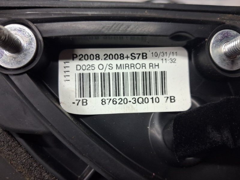 Зеркало правое Hyundai Sonata YF 2.4 БЕНЗИН G4KJ 2010 (б/у) Київ - зображення 6