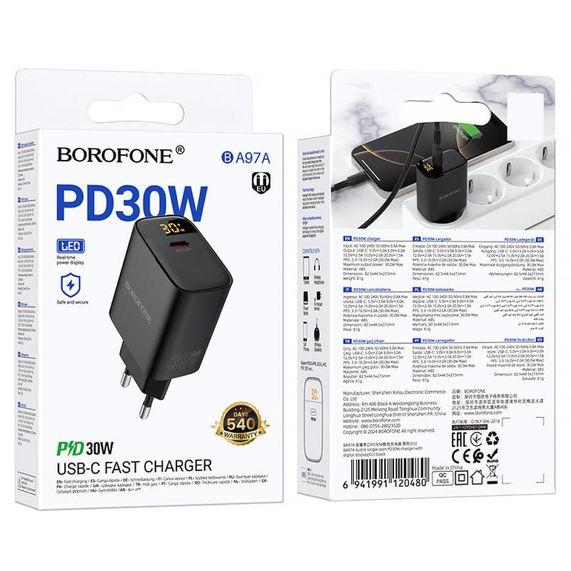 СЗУ Borofone BA97A PD30W (1USB-C) Херсон - зображення 2