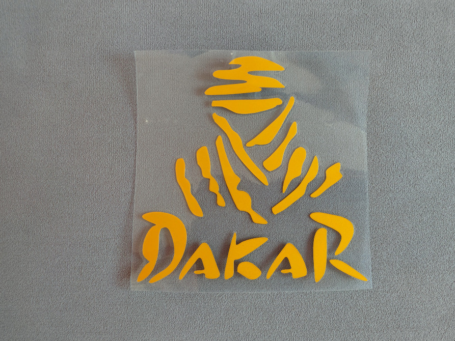 Наклейка Дакар Жёлтая светоотражающая на авто-мото Київ - зображення 1