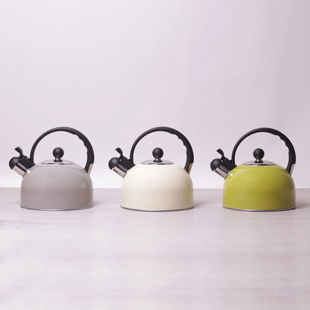 Чайник Kamille со свистком и бакелитовой ручкой 2,5 л Одеса - зображення 1