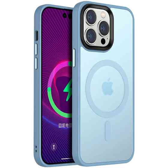 TPU+PC чехол Metal Buttons with MagSafe Colorful для Apple iPhone 13 Pro Max (6.7") Херсон