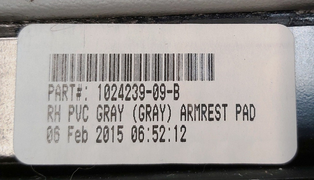 1Подлокотник консоли PVC GREY правый Tesla model S, model S REST, model X 1046444-09-D Киев - изображение 7