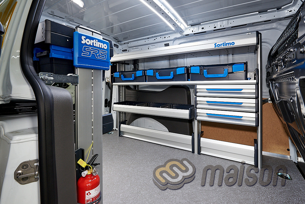 Мобільні майстерні, сервісні авто – обладнання фургона стелажами Sortimo Київ - зображення 3