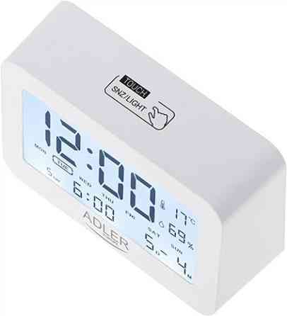 Термогигрометр Adler AD 1196 white 15х17х23 см белый Київ