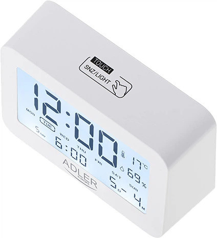 Термогигрометр Adler AD 1196 white 15х17х23 см белый Київ - зображення 4