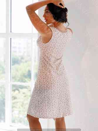 Женская ночная сорочка на широкой бретели "Мур Квитка" (16984) (арт. 1182) Кривий Ріг