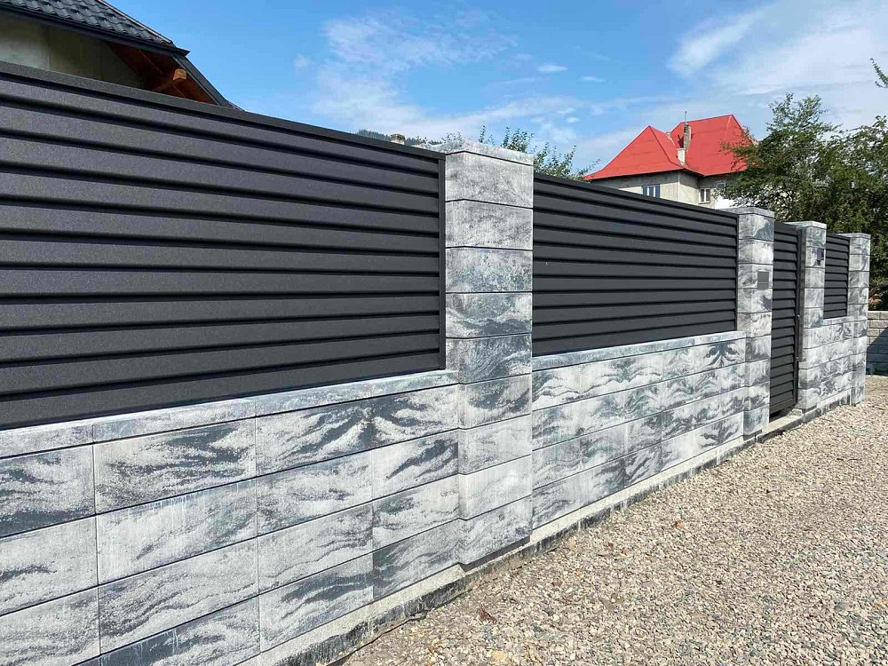 Сучасний металевий паркан - огорожа Жалюзі від виробника Рівне - зображення 5