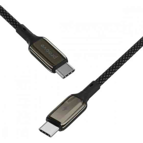 Кабель Proove Dense Metal Type-C to Type-C 60W 1m Black (CCDM60002201) (Код товару:40735) Харків