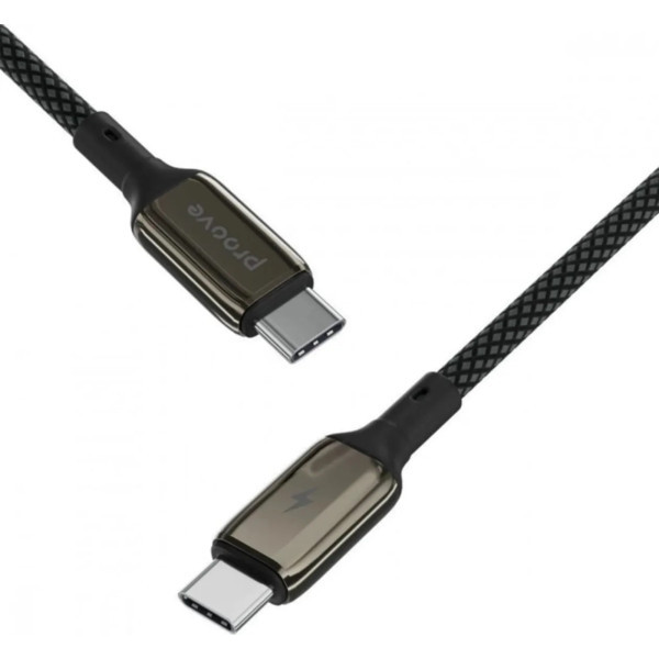 Кабель Proove Dense Metal Type-C to Type-C 60W 1m Black (CCDM60002201) (Код товару:40735) Харків - зображення 3