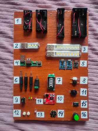 Електроніка, кнопки, штекера, Світлодіодні лампочки, гнезда DC, Роз'єм micro USB Киев