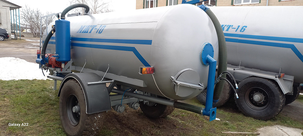 Бочка МЖТ 10 одноосна вакумна з навозним розкидачем 12м Белая Церковь - изображение 3