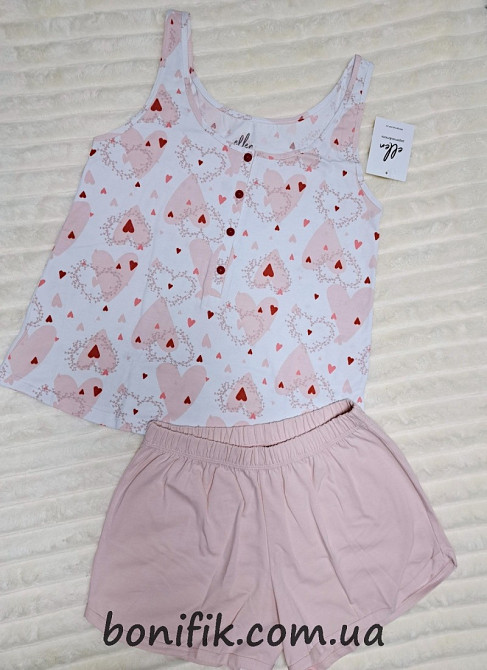 Женская пижама с майкой и шортами "Sweet Love" (арт. LPK 4570/13/01) Кривий Ріг - зображення 2