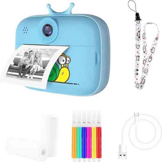 Дитяча фотокамера SnailSnap з моментальним друком Blue (Код товару:43534) Харків