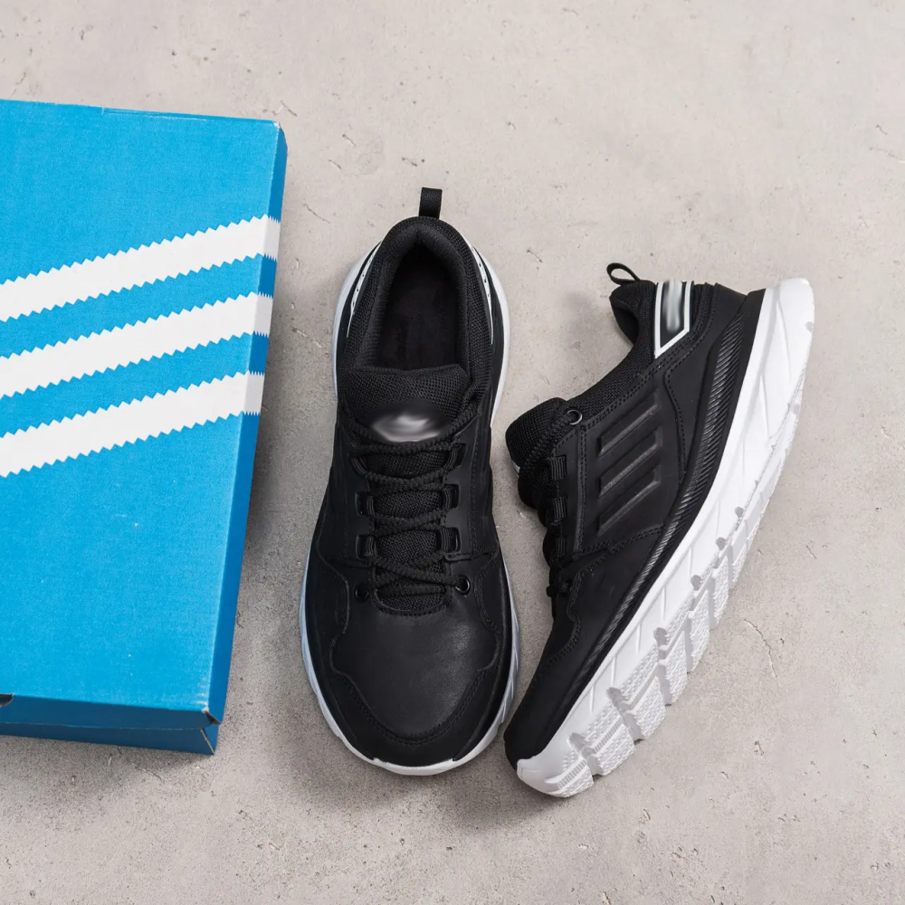 Мужские кожаные кроссовки Classic Leather Black Киев - изображение 6