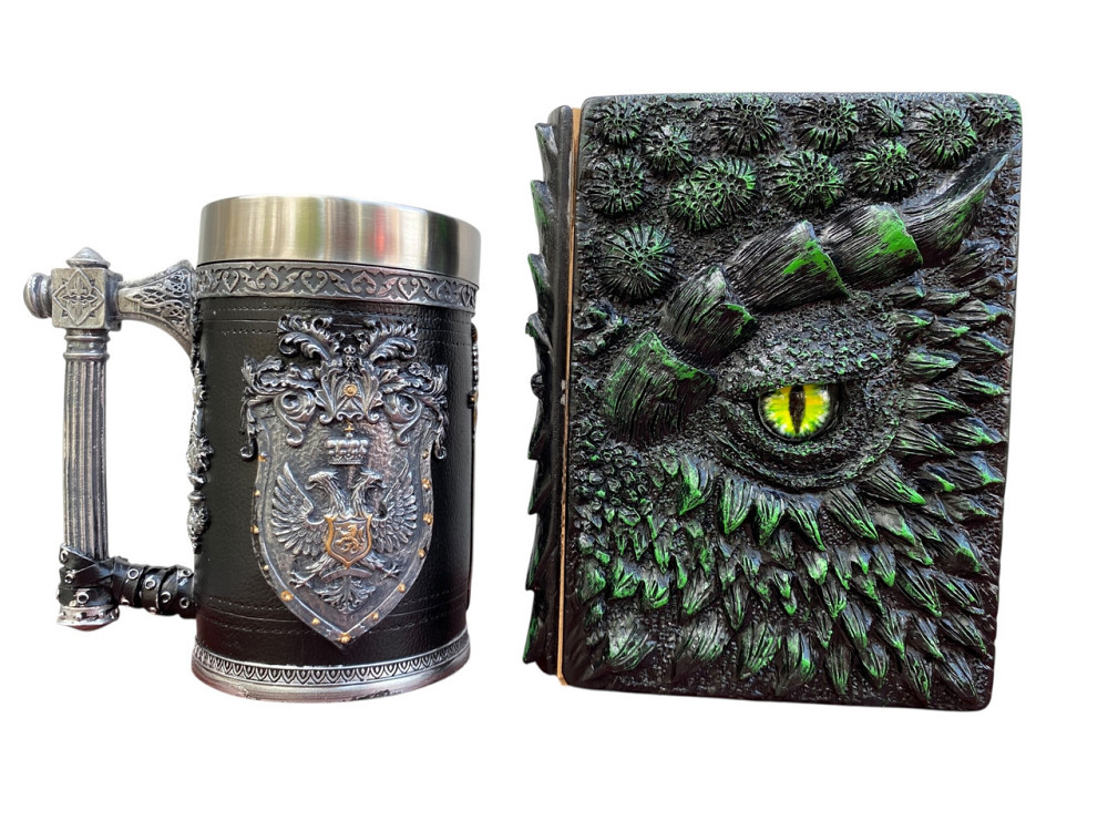 Подарочный набор Кружка 3 Щит и Корона и Блокнот 3 «Око Лесного Дракона» Київ - зображення 3