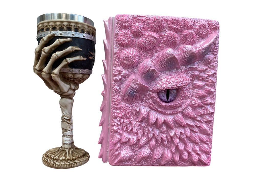 Подарочный набор Бокал 3 Рука с Черепами и блокнот 3 «Дракон Единорога» Київ - зображення 1