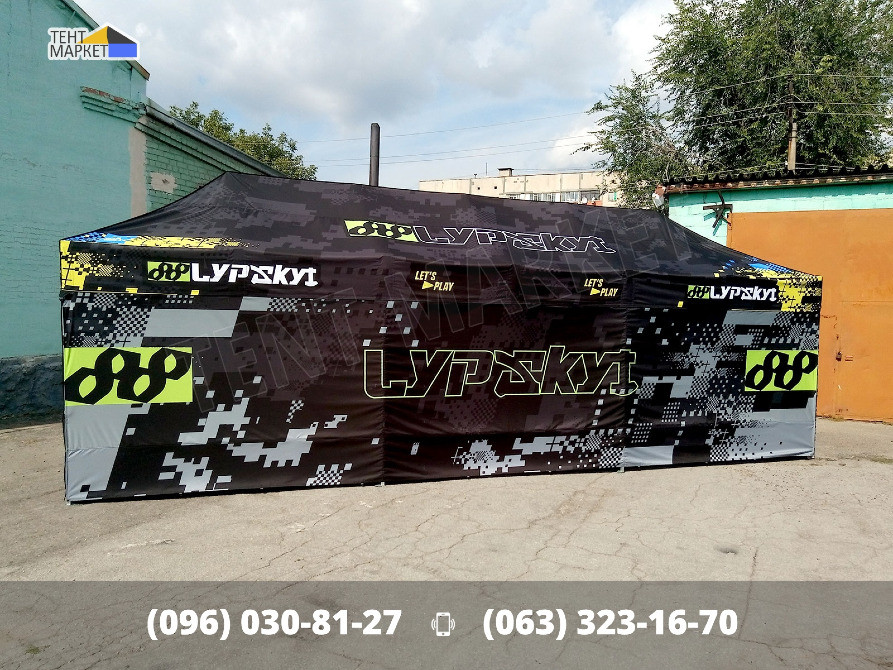 Racing Tent 9х3 з персональним дизайном, розсувні шатри палатки з друком для автоперегонів Запоріжжя - зображення 7