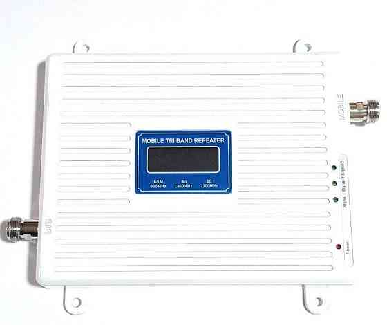 Усилитель мобильного интернета и связи трехдиапазонный KD-2070-GDW 900/1800/2100 МГц , 400-600 кв. м Дніпро