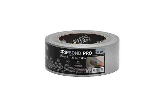 Лента армированная MASTERTOOL GripBond Pro Strong t 70°C 50 мм×50 м серая 77-2550 Харків