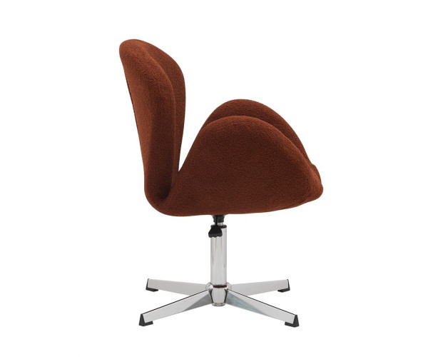 Крісло Сван коричнева тканина букле тедді Дніпро - зображення 3