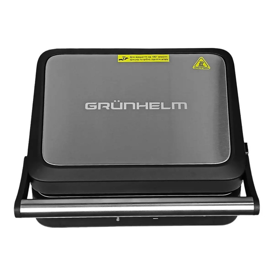 Гриль контактный Grunhelm G2201 2200 Вт черный Київ - зображення 2