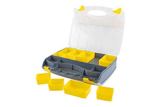 Органайзер двухсторонний MASTERTOOL с ручкой 15" 370х300х80 мм 15 секций/10 лотков 79-3131 Харків