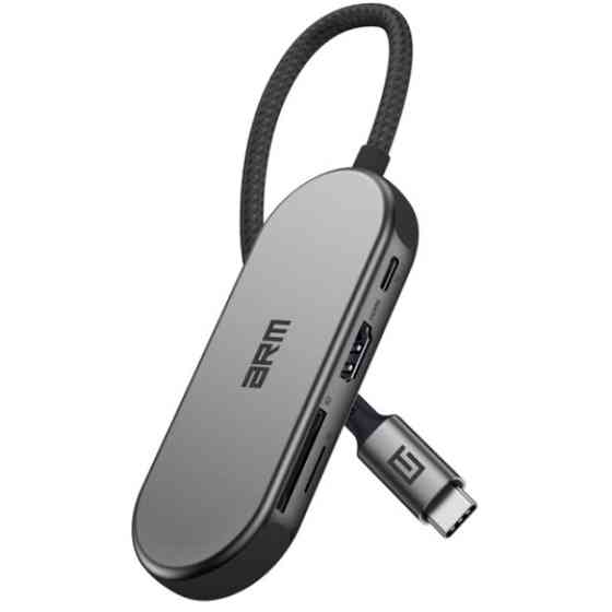 USB HUB ArmorStandart Type-C to HD4K+LAN+PD+2USB+TF/SDcard Gray (ARM69365) (Код товару:34606) Харьков