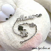 Мама браслет. Золотий браслет з дітьми. Браслет для мам подарунок на народження дитини Киев