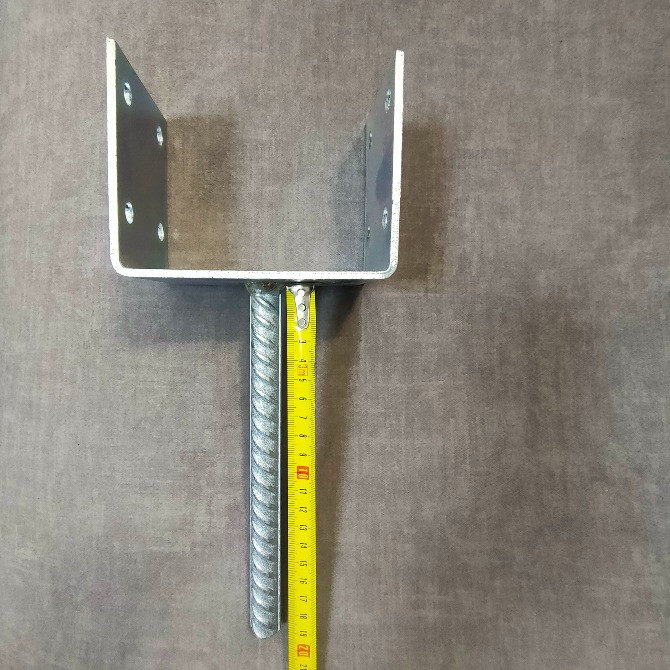 Опора кріпильна 100х120х100х4 мм з винтом d 18 Нововолинськ - зображення 3