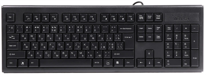 Клавиатура компьютерная проводная A4Tech KR-83PS/2(Black) черная Київ - зображення 1