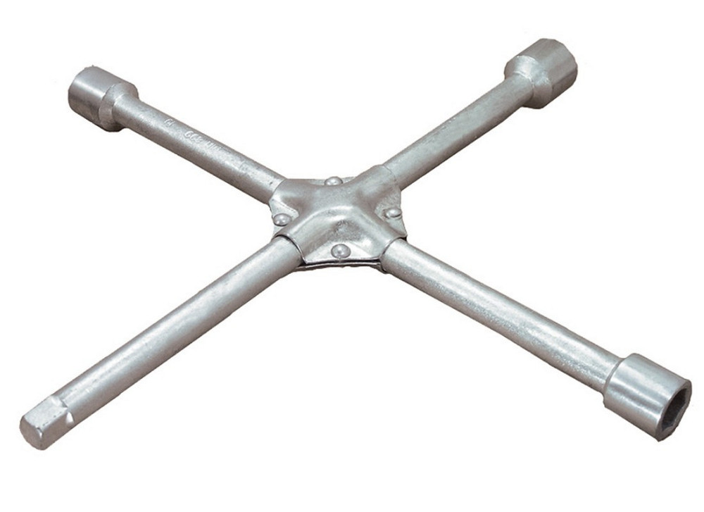 Ключ баллонный MASTERTOOL крестовой усиленный 17х19х21х½" 350х16 мм 73-0313 Харків - зображення 1