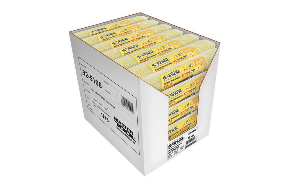 Валик малярный MASTERTOOL Sintex фасадный 58/250/18 мм Ø 8 мм 92-5106_Р Харків - зображення 4