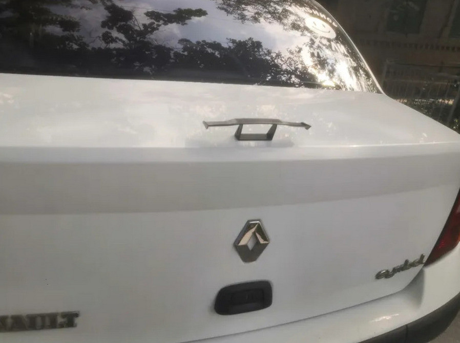 Мини Спойлер Красный на авто усиленный скотч Київ - зображення 2