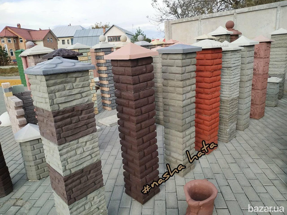 Бетонні вироби, стовпи, парапети, кришки для стовпів від виробника Херсон - зображення 9