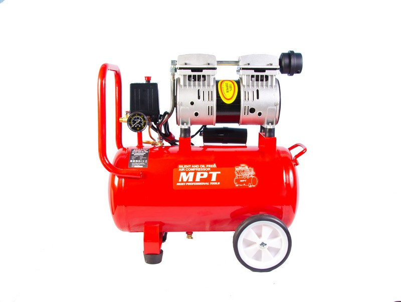 Компрессор бесшумный MPT PROFI OIL FREE 24 л 800 Вт 1450 об/мин 7 атм медная обмотка MAC80243S Харків - зображення 4