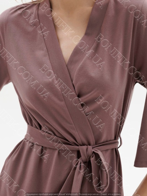 Женский халат на поясе "Midnight" (16332) (арт. 1185) Кривой Рог - изображение 3