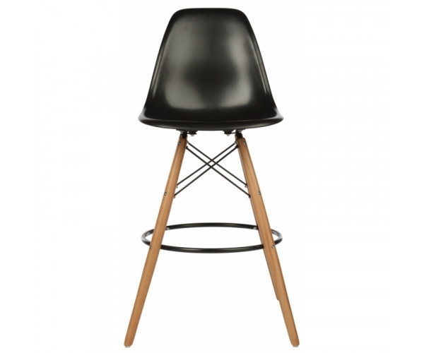 Стілець Тауер Вуд барний високий чорний Дніпро - зображення 2