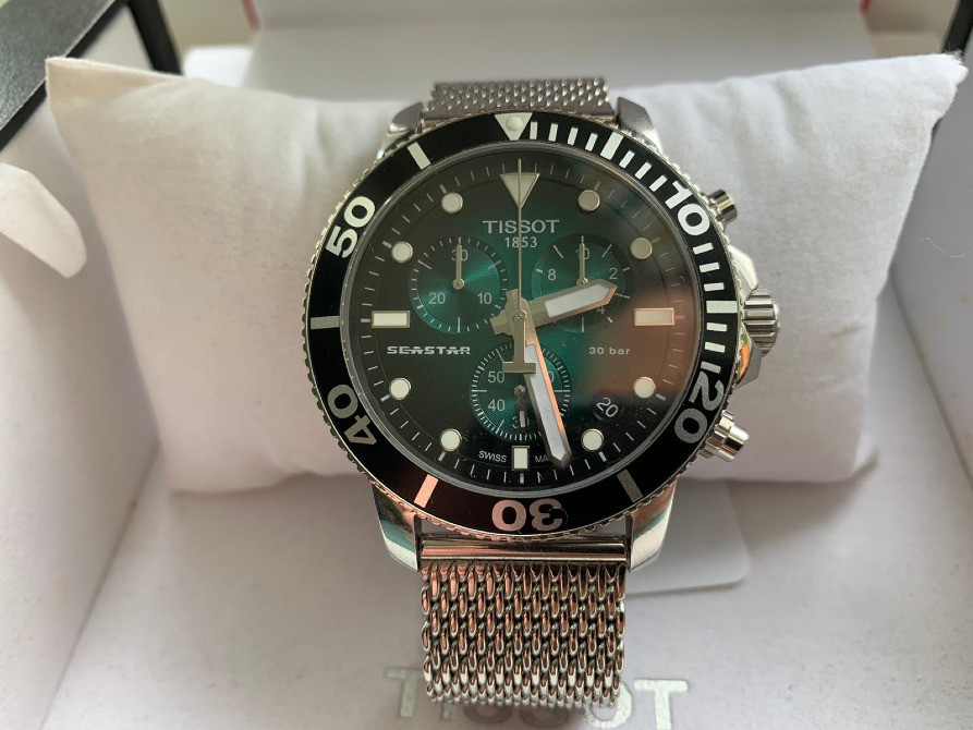 Дайверские часы TISSOT Seastar 1000 (НОВЫЕ) T120417 ремешок, браслет Киев - изображение 4