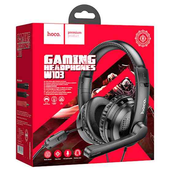 Уценка Накладные наушники Hoco W103 Magic Tour Gaming (3.5mm/1.2m) Херсон
